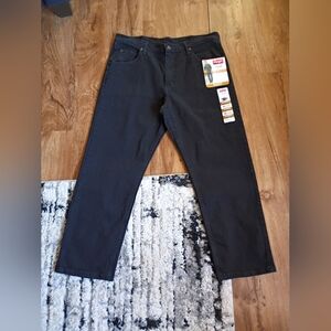 Wrangler Five Star Premium Relaxed Fit Jeans Black 36x29 NWT Flex